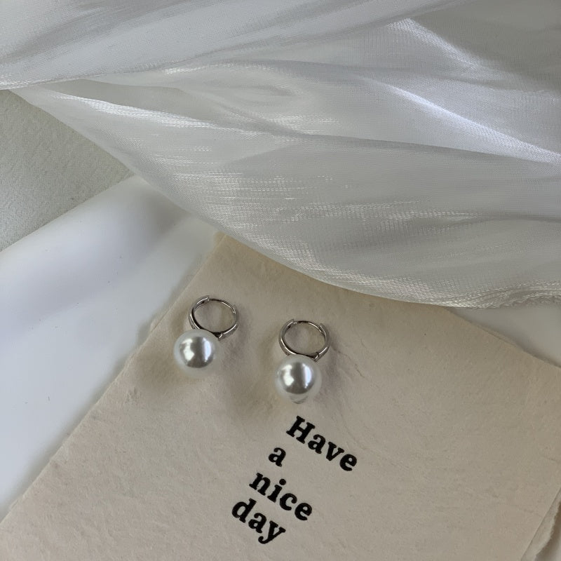 12mm スワロヴスキーオーストラリア真珠イヤリング(両耳用)