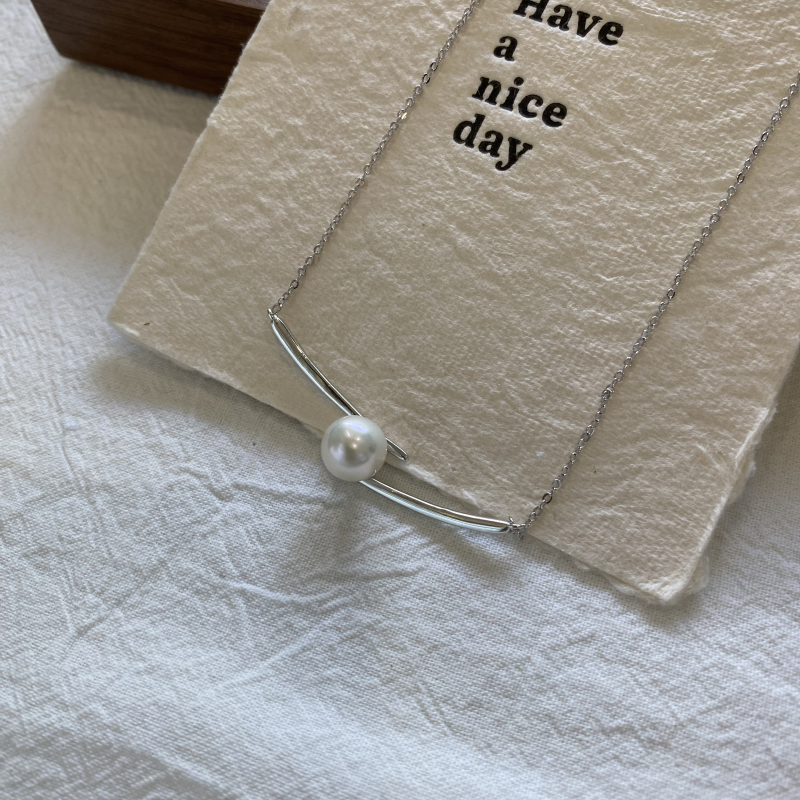 【30%割引❣】✨ パールの微笑み|S925シルバー 調整可能 真珠ネックレス